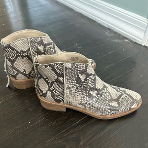 Dolce Vita Karsen Snakeskin Booties - New Women | Color: Brown | Size: 8.5